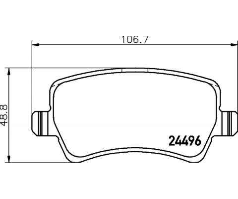 ARKA FREN BALATASI S-MAX 09 06 GALAXY III 06 VOLVO S60 10 S80 06 V60 -V70 06 XC60 08 XC70 06 RANGE ROVER EVOQUE 11