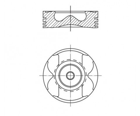 PISTON SEGMAN STD 80.00mm MERCEDES OM622 W447 . RENAULT R9M 1.6 dCi MEGANE TALISMAN TRAFIC NISSAN QASHQAI X-TRAIL NV300