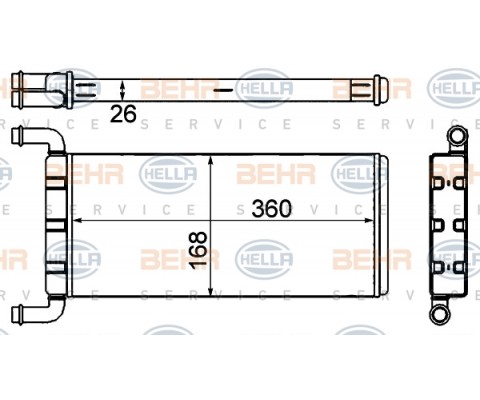 KALORIFER RADYATORU MERCEDES SPRINTER B906 . VW CRAFTER 30-35-50