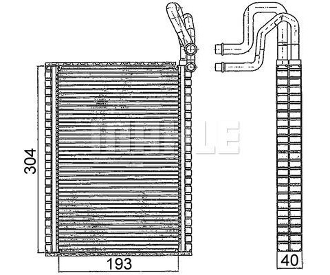 EVAPORATOR BMW E70 E71 E72 F15 F16