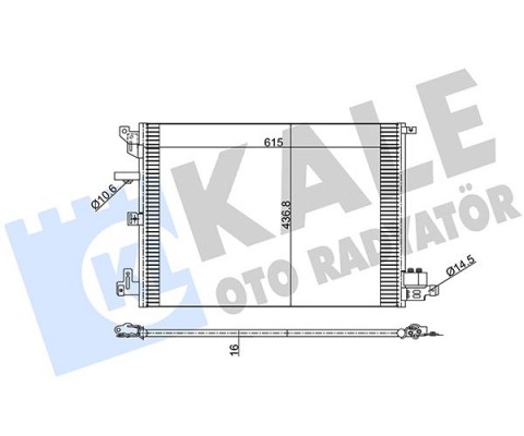 KLİMA RADYATÖRÜ VOLVO S60 I 01-10 -S80 I 98-06 -V70 II 99-07 XC70 02-07 632X440X16
