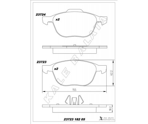 ÖN BALATA FOCUS 04 18 CMAX 07 19 KUGA I -II 08 14 VOLVO V40 19 C30 06 12 S70 08 13S40 04 12 V50 04 12 MAZDA 3 03 09 5 05 09