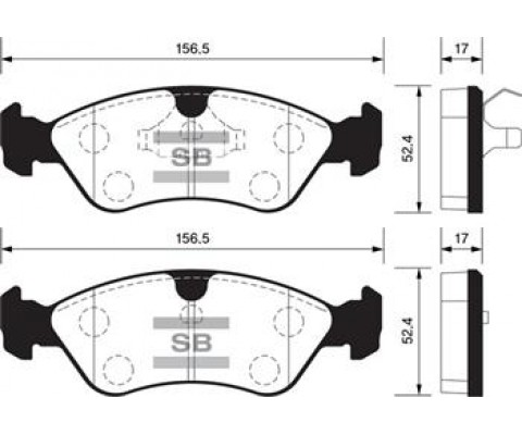 ÖN BALATA ASTRA F 91-98 CALIBRA-OMEGA-VECTRA A 1.8-2.0 88-95 GDB891-GDB1300-GDB3116