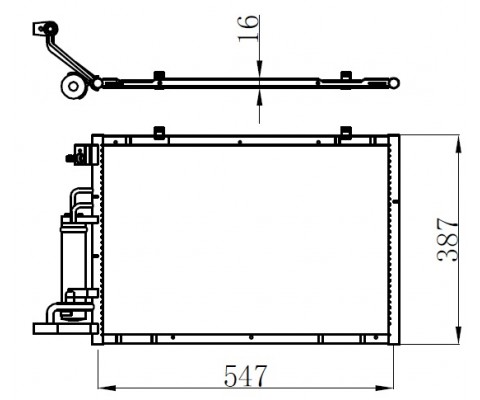 KLIMA RADYATORU FIESTA VI 1.25 16V 1.4TDCI 1.4 16V 1.6 16V 08 B MAX 1.5TDCI 1.6TCI 12