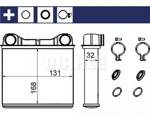 KALORIFER RADYATORU MERCEDES X164 W164 W251