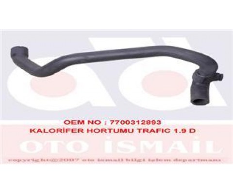 KALORİFER HORTUMU TRAFIC 1.9 D