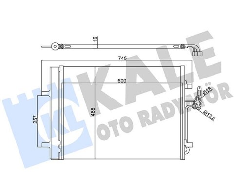 KLIMA RADYATORU MONDEO IV S MAX 07 2.0 TDCI GALAXY 2.0TDCI 07 14 VOLVO S60 S80 II V60 V70 III XC70 II 2.5 / 3.2 224DT 204PT DISCOVERY SPORT L550 14 FREELANDER 2 L359 06 14 R.R EVOQUE L538 11 19