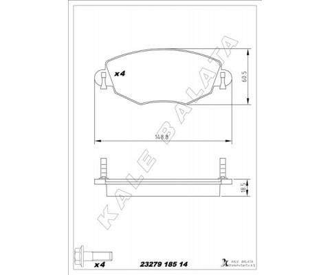 ON FREN BALATASI MONDEO III 00 07 JAGUAR X TYPE 04 09