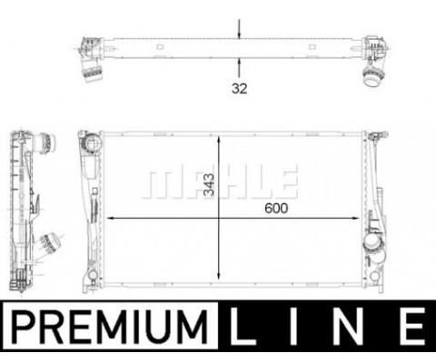 MOTOR SU RADYATORU BMW N54 N55 N20 E82 E84 E88 E89 E90 E92 E93 PREMIUM LINE