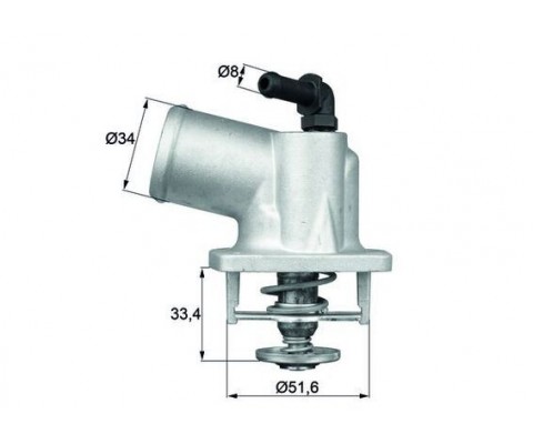 TERMOSTAT KOMPLE ASTRA G-CORSA C-VECTRA B-C-MERIVA-ZAFIRA-1.4-1.6-1.4 16V-1.6 16V 92C