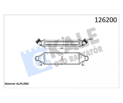 TURBO INTERKOLL RADYATORU TRANSIT V184 2.4TDCI 135PS 140PS 01 06 V347 06 07 A.CEKER