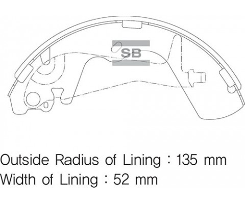 ARKA KAMPANA PABUÇ BALATA HYUNDAI GALLOPER 2.5L D4BH TCİ 99-03 / 3.0L G6AT SOHC V6 98-01