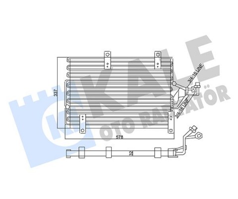 KONDENSER ALFA ROMEO 145-146-155-FIAT BARCHETTA-COUPE-TEMPRA-TIPO-LANCIA DEDRA-DELTA 2 AL/MKNK