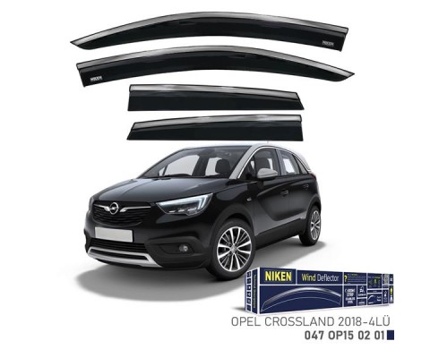 KROMLU CAM RÜZGARLIĞI OPEL CROSSLAND X 2018- 4LÜ