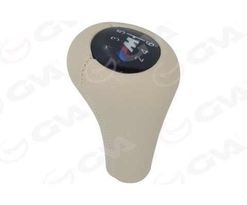 VİTES TOPUZU BMW M POWER 6 VİTES IŞIKLI E30 E34 E36 E39 E46 E60 E90 E92 BEJ DERİ