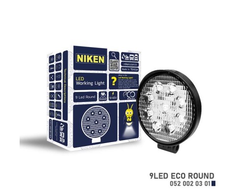 CALISMA LAMBASI ECO 9 LEDLİ YUVARLAK