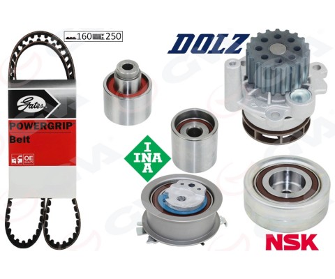 DEVİRDAİMLİ TRİGER SETİ 160x250 CRAFTER-T6-A3-JETTA-CADDY-POLO-PASSAT 1.6-2.0 TDI