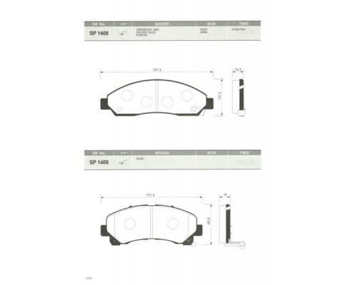 ÖN FREN BALATA ISUZU D-MAX 2.5L Ddi 163hp Euro5 4x2 4x4 12- Y.M.
