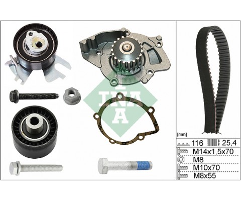 DEVİRDAİMLİ EKSATRİK GERGİ KİTİ P308-P407-P508-P3008-P5008-EXPERT-RCZ-JUMPY-C4-C5-C8-DS4-DS5- KUGA-MONDEO 2.0 TDCI-HDI TOYOTA PROACE 2.0 D