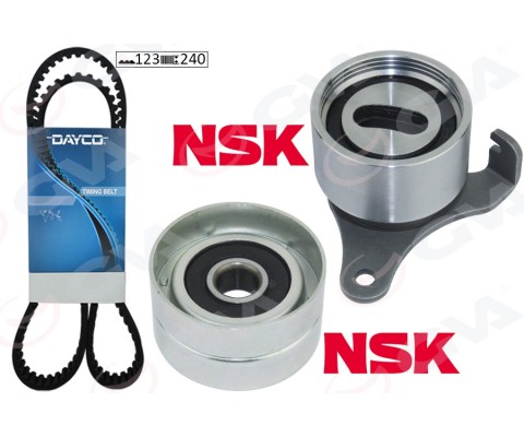 TRİGER KAYIŞ SETİ EKSANTRİK SETİ TOYOTA COROLLA 1.3L 2E karbüratörlü EE90. EE100 88-98 1 KAYIŞ 2 RULMAN 123x240