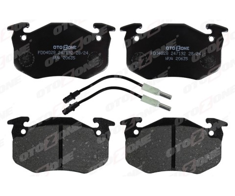 ÖN DİSK FREN BALATASI PEUGEOT 205 1.0/1.1/1.4 02/83 - 07/87-305 1.5/1.5D/1.6/1.8D/1.9D 11/82-12/88