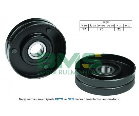 ALTERNATÖR GERGİ RULMANI A4 1.6-1.8-1.8 T A6 1.8-1.8 T