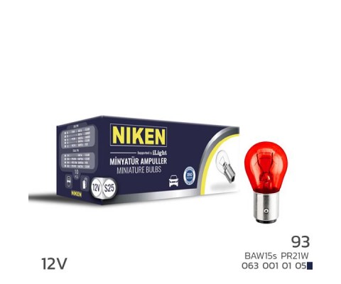NIKEN 93 AMPUL ŞAŞI TERS YK TIR.BAW15s PR21W KR 10LU