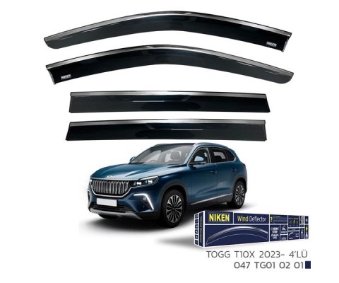 KROMLU CAM RÜZGARLIĞI TOGG T10X 2023- 4LÜ