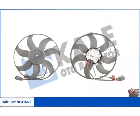 FAN MOTORU DAVLUMBAZSIZ SOL CADDYIII 1.4-1.4 16V-1.6 04 GOLF V 1.4 TSI-1.6 FSI 03-08 220W-363mm