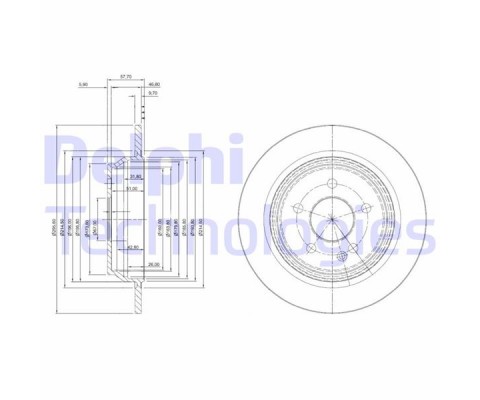 ARKA FREN DISK AYNASI MONDEO IV S MAX GALAXY 07 14 KUGA I 08 12 / EVOQUE 12-18 302mm