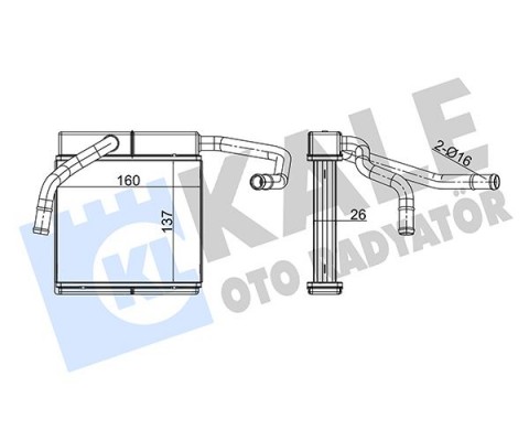 KALORİFER RADYATORU BRAZING AL/AL FORD RANGER 98 06 MAZDA B-BT-50