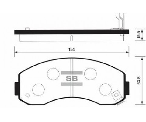 ÖN FREN BALATA KIA K2500 2.5L D4BH TCİ 03- / K2700 2.7L J2 KAMYONET 98-