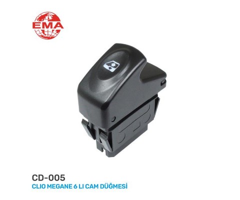 CAM AÇMA ANAHTARI SOL MEGANE I-CLIO II-KANGOO 98-05 6 FİŞ-TEKLİ