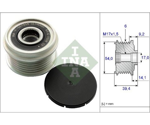 ŞARJ DİNAMO ALTERNATÖR KASNAĞI ASTRA H-CORSA C-D-COMBOC-D-MERIVA-TIGRA-DOBLO-FIORINO-PUNTO-PALIO- 1.0-1.2-1.4-1.3 CDTI