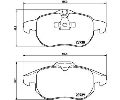 ÖN FREN BALATASI ASTRA H 05 10 VECTRA C 08.02 ZAFIRA B 05 10 SAAB 9.3 02 CROMA 06.05