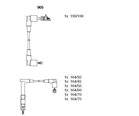 ATESLEME KABLOSU SETI MERCEDES M104 W124 S124 C124 A124 W140 R129