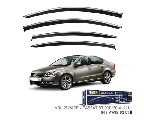 KROMLU CAM RÜZGARLIĞI VW PASSAT B7 2011-2014- 4LÜ