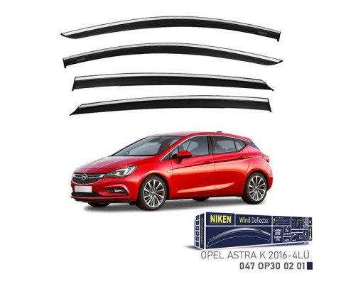 KROMLU CAM RÜZGARLIĞI OPEL ASTRA K 2016- 4LÜ