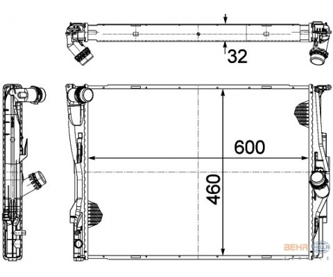 MOTOR SU RADYATORU MEKANIK SANZ. PREMIUM LINE BMW E81 E82 E87 E88 E90 E91 E92 E93 X1 E84 Z4 E89