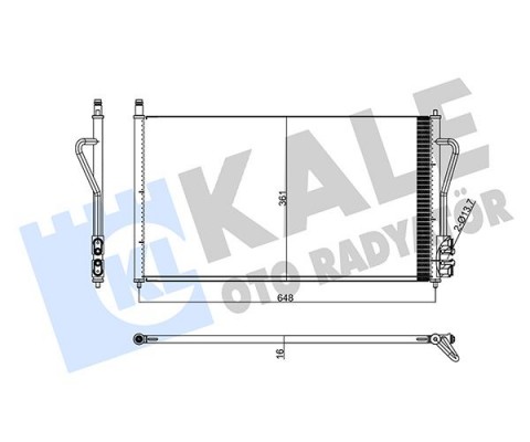 KLIMA RADYATORU FOCUS II 1.4 16V 1.8TDCI 1.6 ZETEC S 16V 98 04