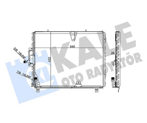 KLIMA RADYATORU MERCEDES W124 S124 C124