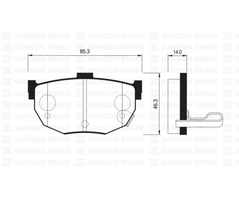 ARKA FREN BALATA HYUNDAI ELANTRA 1.6L G4ED benzinli 16v 01-06 / COUPE 1.6L 96-02 / LANTRA 1.6L 90-95