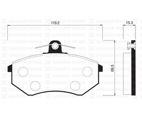 ÖN FREN BALATA İNCE VW GOLF II III / POLO CLASSIC 95- / PASSAT 88-97 / CADDY 95-04 / SEAT CORDOBA / IBIZA GDB1048-GDB1044