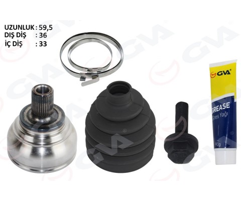 AKS KAFASI DIŞ GOLF7-JETTA-PASSAT-A3 1.2 TSİ-1.4 TSİ-1.6 TDİ 13- CYVA-CYVB-CBZA-CBZB-CPVA-CPTA-CLHA-CLHB-CRKA-CRKB 1.2 TSİ-1.4 TSİ-1.6 TDİ