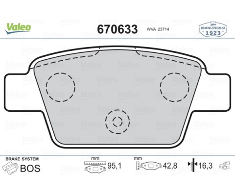 ARKA BALATA STILO 02 LINEA 6.07 BRAVO 9.07 ALFA MITO 08 MULTIPLA 99-10