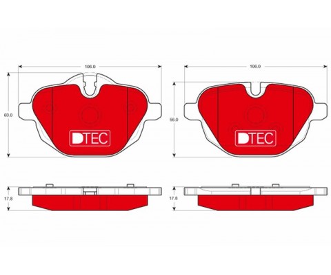 ARKA BALATA DTEC BMW 5 F10 5 TOURİNG F11 X3 F25 X4 F26 Z4 ROADSTER E89 01-14