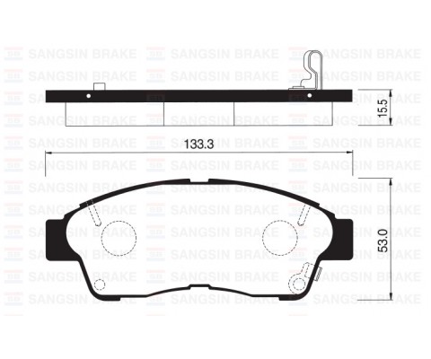 ÖN FREN BALATA TOYOTA COROLLA 1.6L 4A-FE enjeksiyonlu AE101 AE111 92-00 / CARINA E. CORONA 2.0L 3S-FE ST191 ST191E 92-98 / RAV4 2.0L 3S-FE SXA10 95-00