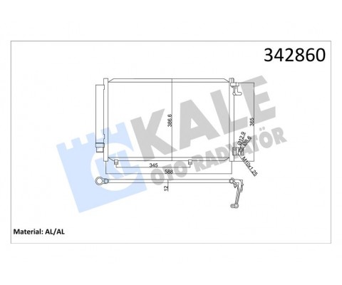 KLIMA RADYATORU KONDENSERİ FIESTA VI 1.25 1.4 16V 1.4TDCI 08 14