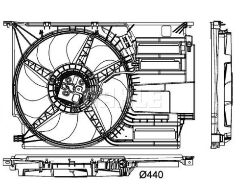 KOMPLE FAN 600W PREMIUM LINE BMW F45 F46 F48 F39 MINI F60 F56 F55