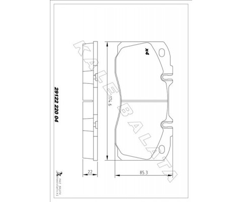 BALATA ÖN DAILY IV-V-VI-EURO CARGO I-III 06 -